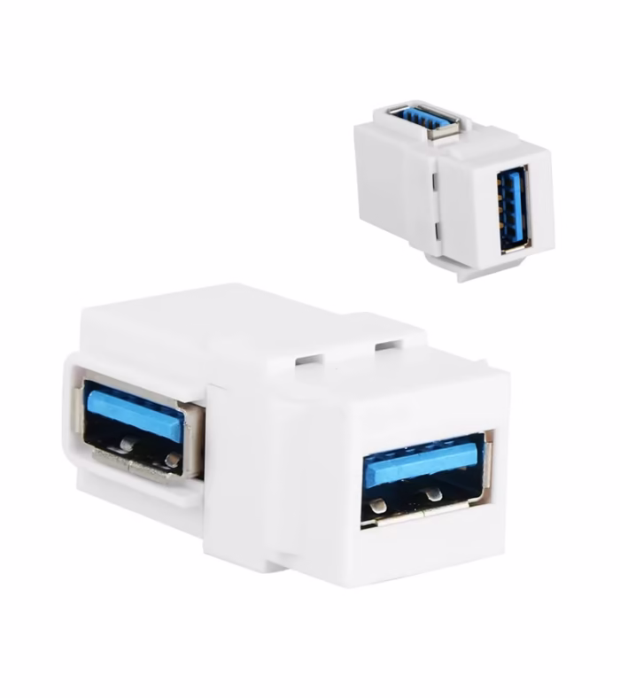 Jack Keystone Empalme USB  de  Grados Acoplador USB tipo Codo Lancom ZZ YKZ UB