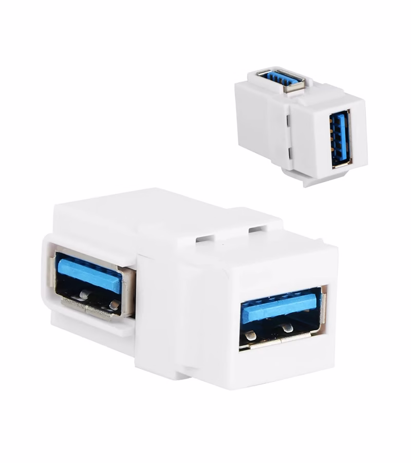 Jack Keystone Empalme USB  de  Grados Acoplador USB tipo Codo Lancom ZZ YKZ UB 