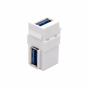 Jack Keystone Empalme USB 3.0 de 90 Grados, Acoplador USB3 tipo Codo Lancom ZZ-YKZ-UB2-3.0