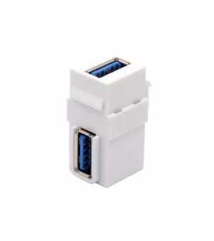 Jack Keystone Empalme USB 3.0 de 90 Grados, Acoplador USB3 tipo Codo Lancom ZZ-YKZ-UB2-3.0
