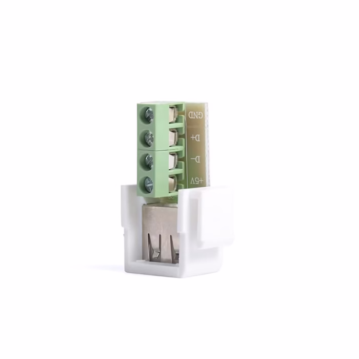 Keystone USB  con Bornera para Placa de Pared AC TM Jack Tipo SL USB  con Borneras para WallPlate