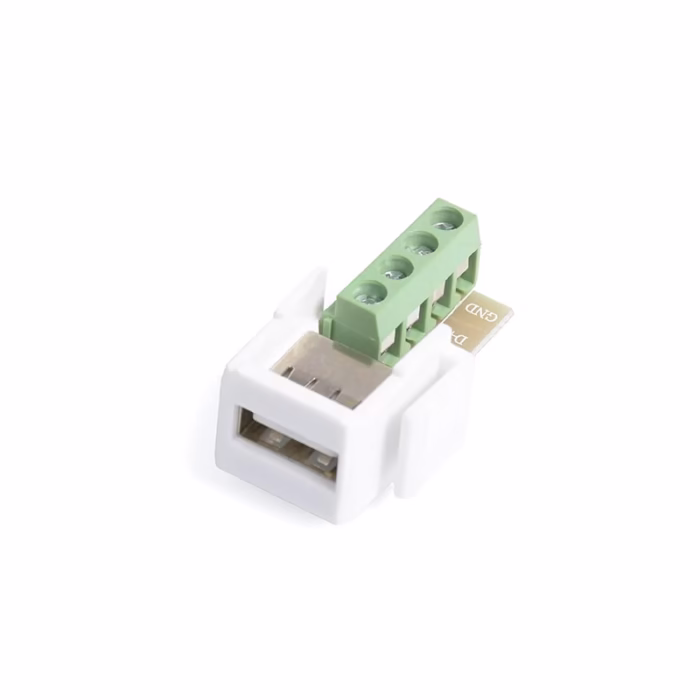 Keystone USB  con Bornera para Placa de Pared AC TM Jack Tipo SL USB  con Borneras para WallPlate