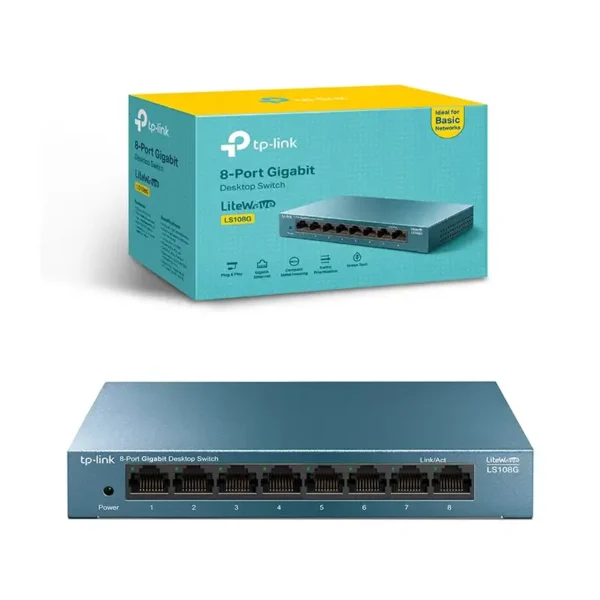 LS108G Switch Gigabit de 8 Puertos 10-100-1000Mbps TP-LINK