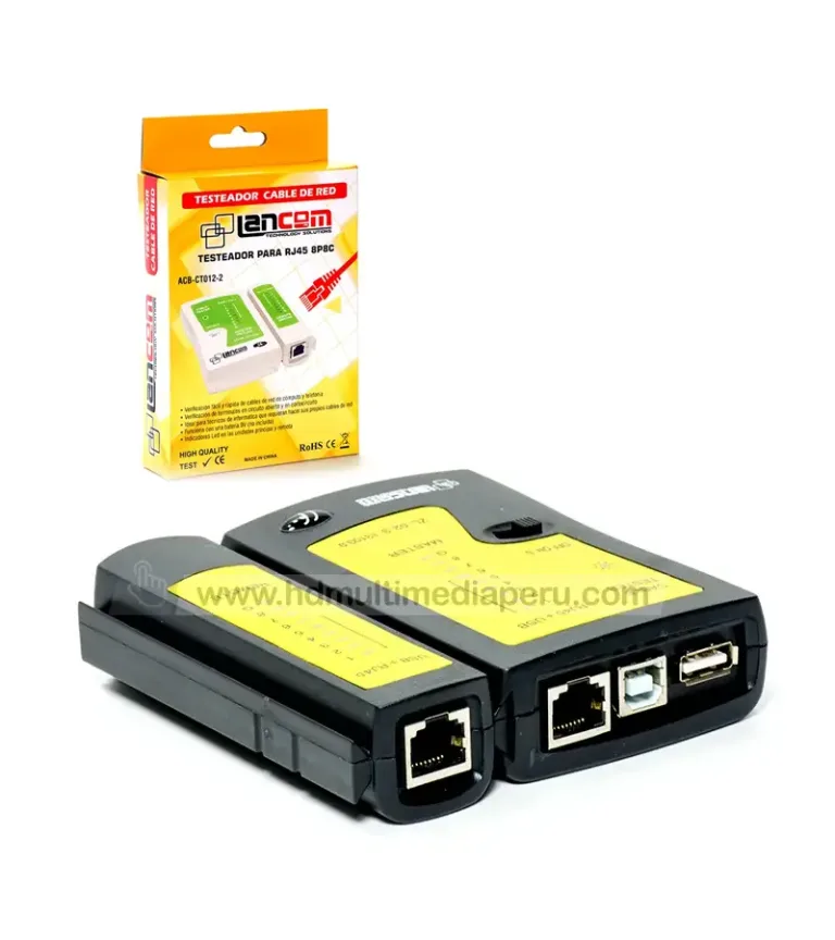 Lantester RJ45 Cat5e Cat6 y Usb LANCOM NS-468, Probador para Cable UTP Cat5e Cat6 Cat6a y USB Tipo A  NS-468