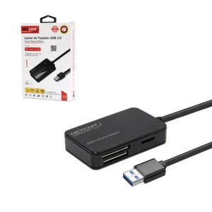 Lector de Memoria Micro SD/CF/SD/MS a USB 3.0 Netcom PE-CR0035 Multilector de Memorias compact Flash Micro SD  SD MS a USB 3.0 Netcom PE-CR0035, Lector de Tarjetas de Memoria CF, Lector para Micro SD, Lector para memorias SD
