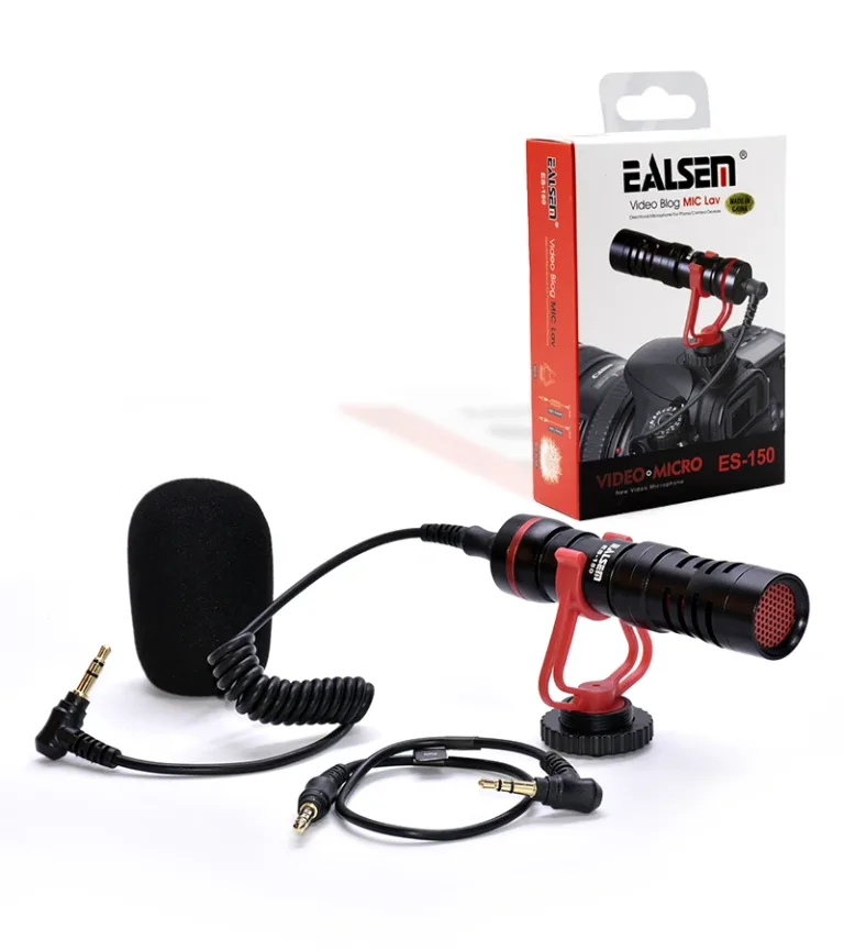 Micrófono Condensador para Cámara - Ealsem ES-150 Micrófono Condensador para Cámaras de Video, DSRL, Celulares, Tabletas, Audio Grabadores - Ealsem ES-150