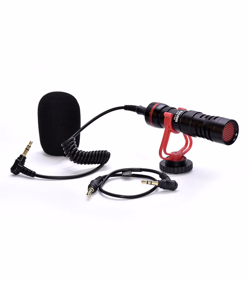 Micrófono Condensador para Cámara   Ealsem ES  Micrófono Condensador para Cámaras de Video DSRL Celulares Tabletas Audio Grabadores   Ealsem ES 