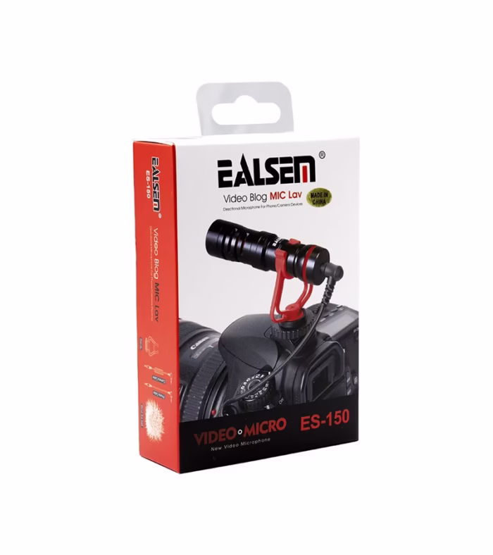 Micrófono Condensador para Cámara   Ealsem ES  Micrófono Condensador para Cámaras de Video DSRL Celulares Tabletas Audio Grabadores   Ealsem ES