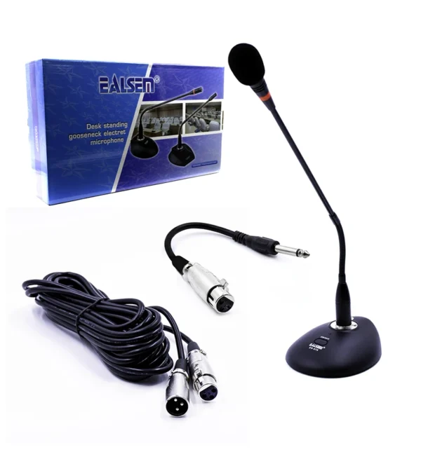 Micrófono de Conferencia EALSEM ES-878 Micrófono modelo Cuello de Ganso, Micrófono Condensador, Micrófono de Alta Ganancia Ealsem ES-878