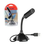 Micrófono para Laptop M-306 Micrófono USB para PC o Laptop High Full Max M-306, Micrófono tipo Cuello de Ganso USB 2.0