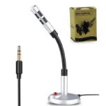 Micrófono para Laptop y PC tipo Condensador GP-MG35 Micrófono con Conector Mini Plug 3.5mm para Laptop o PC Tipo Condensador Omnidireccional  - American Net GP-MG35