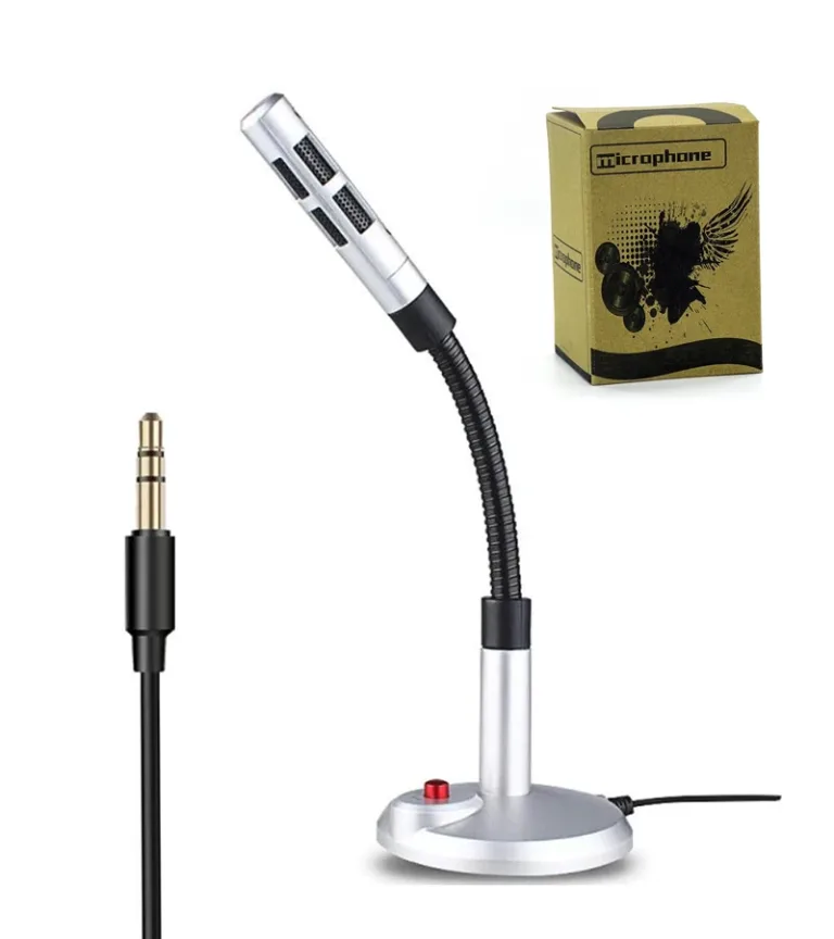 Micrófono para Laptop y PC tipo Condensador GP-MG35 Micrófono con Conector Mini Plug 3.5mm para Laptop o PC Tipo Condensador Omnidireccional  - American Net GP-MG35