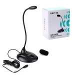 Micrófono para PC Senicc GP-SM-008 Micrófono para Computadora o Laptop, tipo cuello de Ganso, con conector MiniPlug 3.5mm - Senicc GP-SM-008