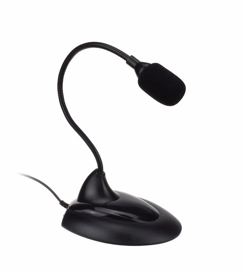 Micrófono para PC Senicc GP SM  Micrófono para Computadora o Laptop tipo cuello de Ganso con conector MiniPlug mm   Senicc GP SM 