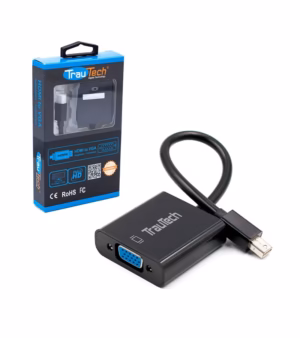 Cable Adaptador Mini DisplayPort Macho a VGA Hembra de 15cm, Adaptador MiniDp a VGA Modelo: PE-DP0151