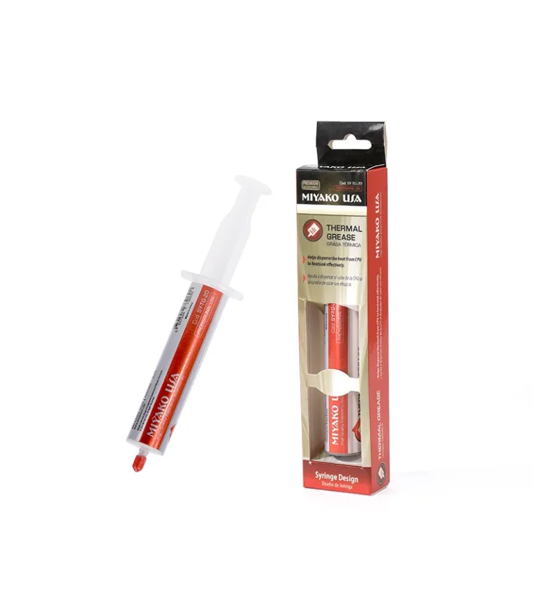 Pasta Térmica Miyako USA SY-TG-20 Grasa Disipadora, Pasta Térmica para Procesadores , GPU, Color Gris Miyako USA de 20Gr SY-TG-20