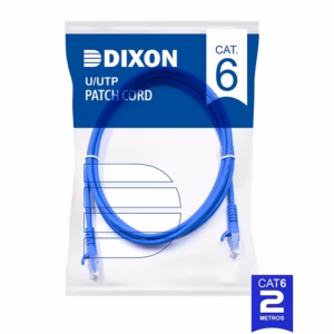 Patch Cord Dixon de 2 metros URT45F4U-02M4B6 Azul LSZH, Cable Patch Cord Cat6 2 Metros DIXON color Azul Chaqueta LSZH