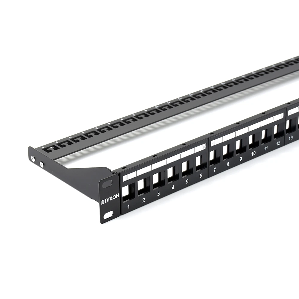 Patch Panel Modular Cat6 Cat6A 24 Puertos Vacío DIXON PPKJ24