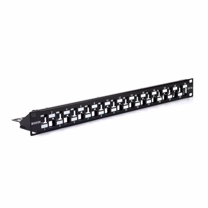 Patch Panel Modular CatA RU de  Puertos Vacío DIXON AIDAE Patch Panel Vacío CatA de  Puertos sin Jack RU DIXON AIDAE Patch Panel de  Puertos para CatA DIXON