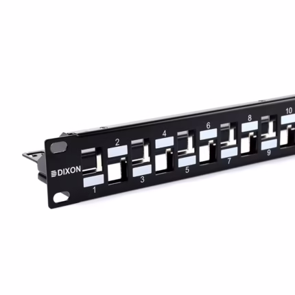 Patch Panel Modular CatA RU de  Puertos Vacío DIXON AIDAE Patch Panel Vacío CatA de  Puertos sin Jack RU DIXON AIDAE Patch Panel de  Puertos para CatA DIXON