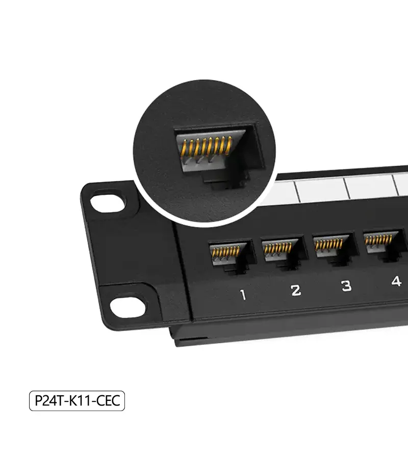 Patch Panel de 24 Puertos Cat5e DIXON P24T-K11-CEC