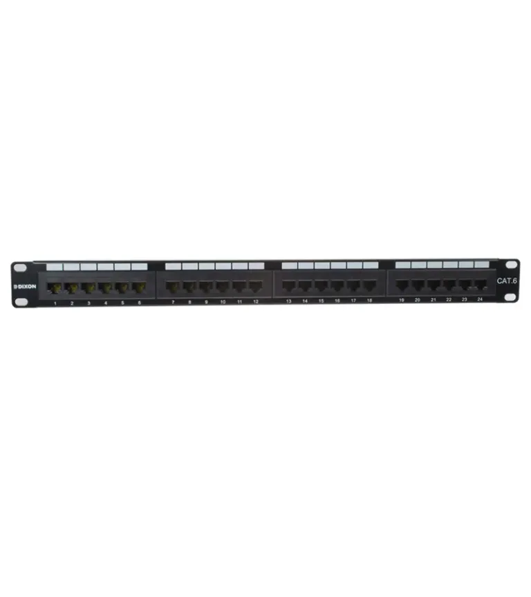 Patch Panel de 24 Puertos Cat6 DIXON P24T-K11-c6c