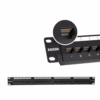 Patch Panel de  Puertos Cat DIXON PT K cc Patch Panel de  Pulgadas RU DIXON Cat de  Puertos Rackeable Patch Panel P Cat DIXON