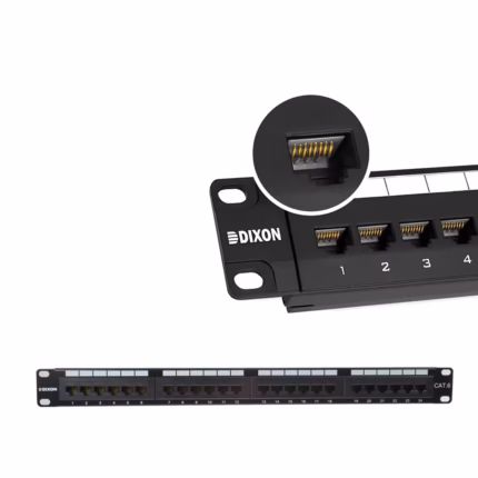 Patch Panel de  Puertos Cat DIXON PT K cc Patch Panel de  Pulgadas RU DIXON Cat de  Puertos Rackeable Patch Panel P Cat DIXON