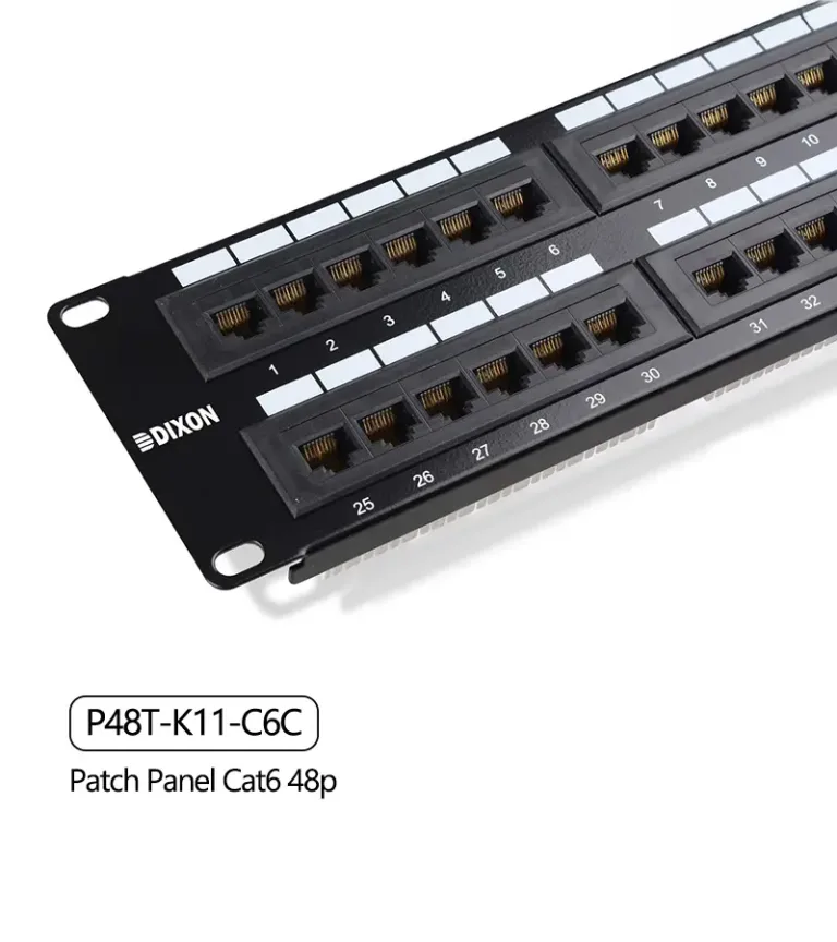 Patch Panel de 48 Puertos Cat6 Dixon P48T-K11-C6C
