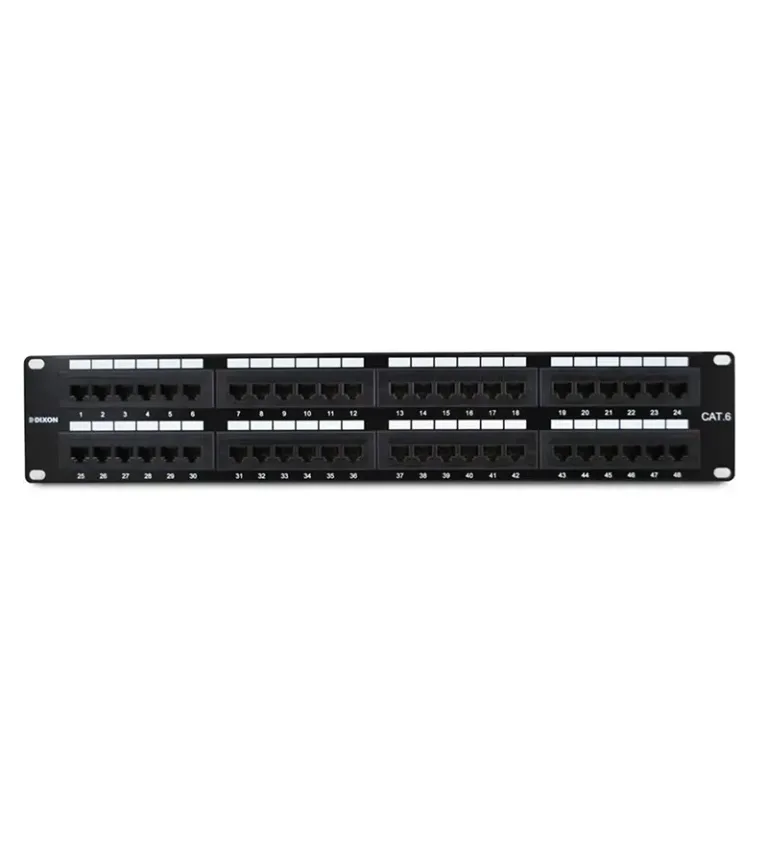 Patch Panel de 48 Puertos Cat6 Dixon P48T-K11-C6C