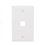 Placa Simple Vertical de 1 Puerto, FacePlate modular de 1 Puerto DIXON JE3001WH