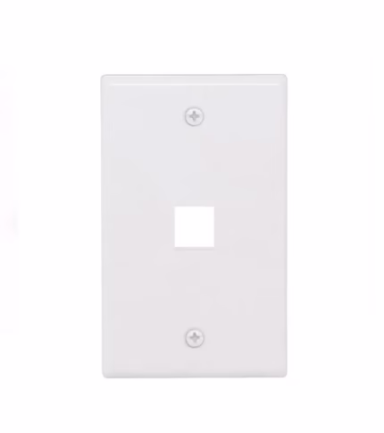 Placa Simple Vertical de  Puerto FacePlate modular de  Puerto DIXON JEWH