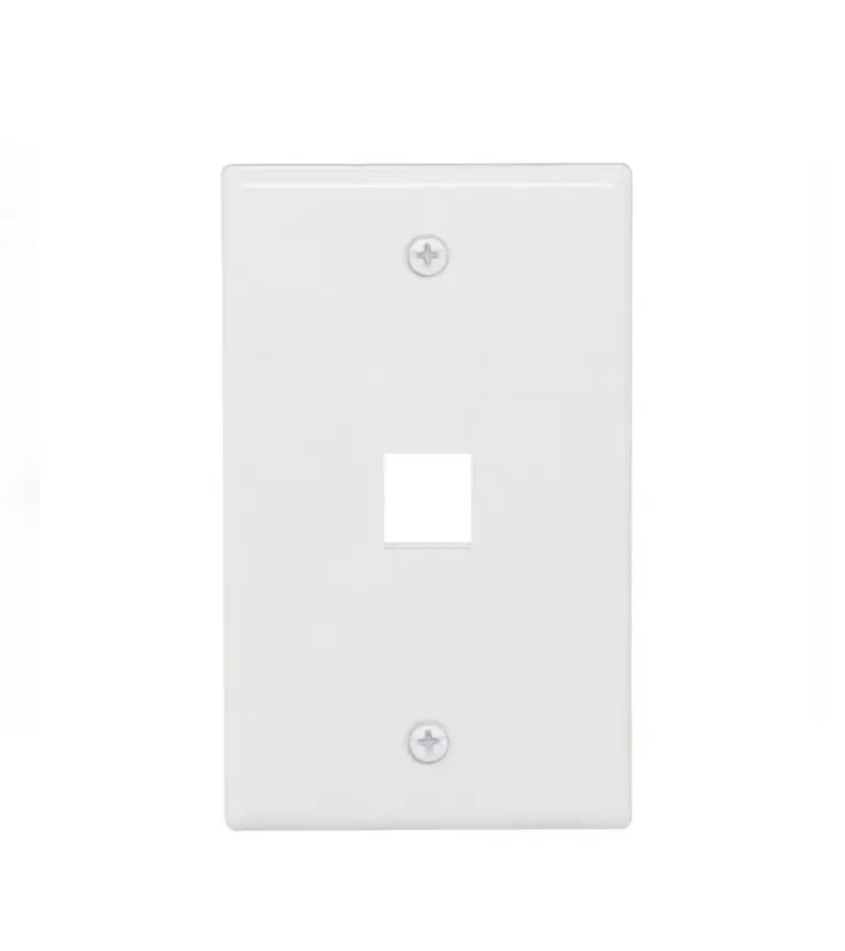 Placa Simple Vertical de 1 Puerto, FacePlate modular de 1 Puerto DIXON JE3001WH