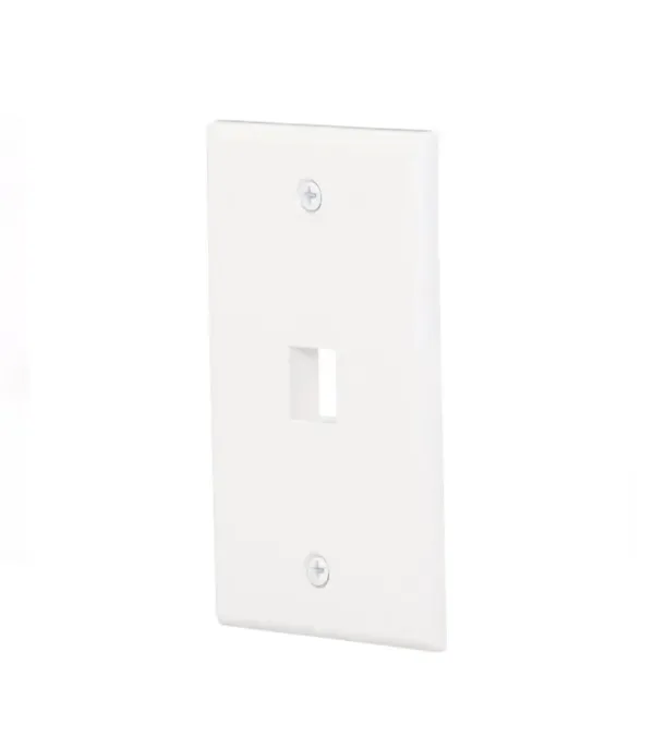 Placa Simple Vertical de 1 Puerto, FacePlate modular de 1 Puerto DIXON JE3001WH