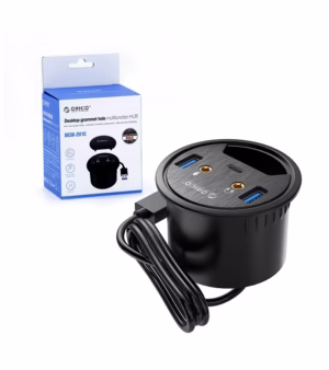 Hub de Escritorio  en  ORICO Desk UC para Ojal Puertos USB  USB C y Audio al Alcance de tu Mano