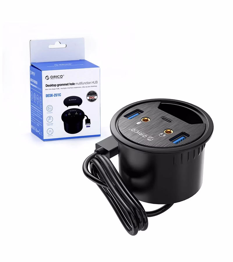 Placa de Escritorio USB Audio y HUB USB  | Orico Desk UC