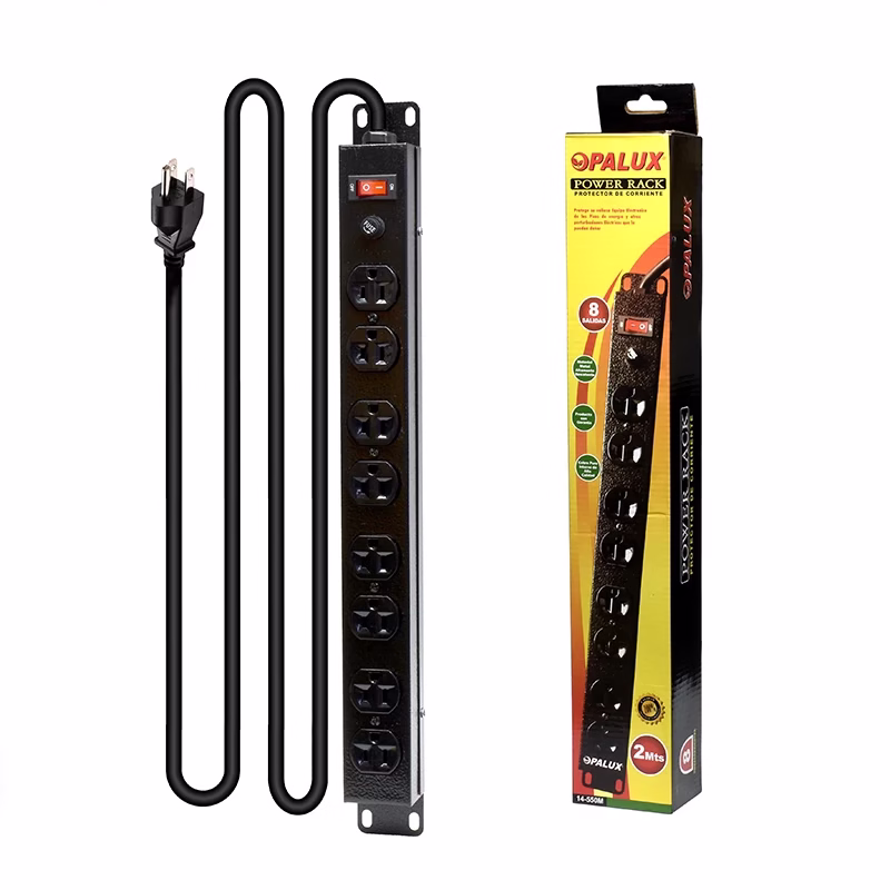 Power Rack de  Tomas Opalux  M Power Rack de  Tomas de RU con Tomas Planas   Opalux  M Regleta de mt para Gabinete
