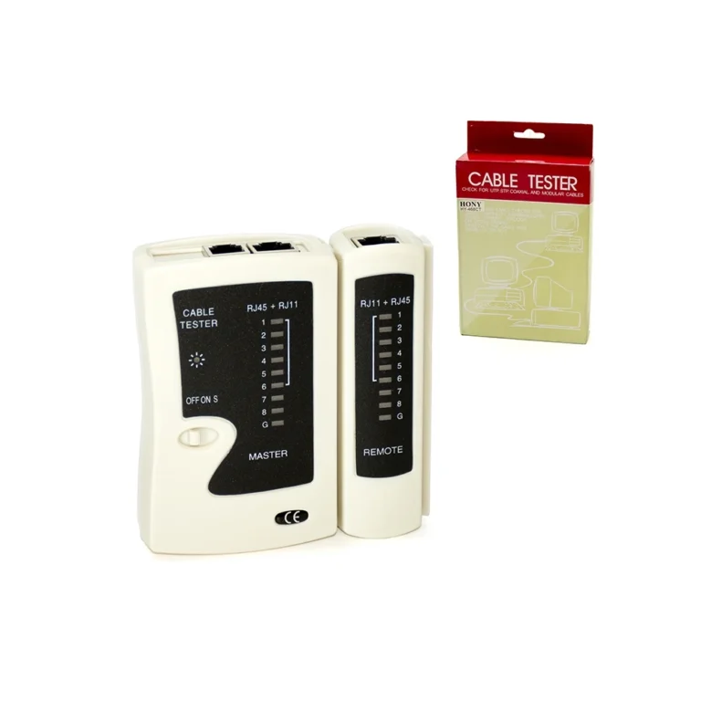 Probador de Cable de RED y Telefónico Hony HY-468CT Lantester para UTP RJ45 Cat5e Cat6 Cat6A y Telefónico - Hony HT-468CT, Testeador de Red