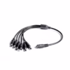 Pulpo DC  Cable Adaptador  en  para Salida DC de Cámaras de Vigilancia CR  Power Acoustik  Cable Splitter para Fuente de Salida Regulada de v
