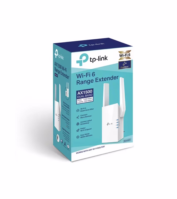 REX Repetidor WiFi AX Extensor Inalámbrico Doble Banda TP Link Repetidor One Mesh AX