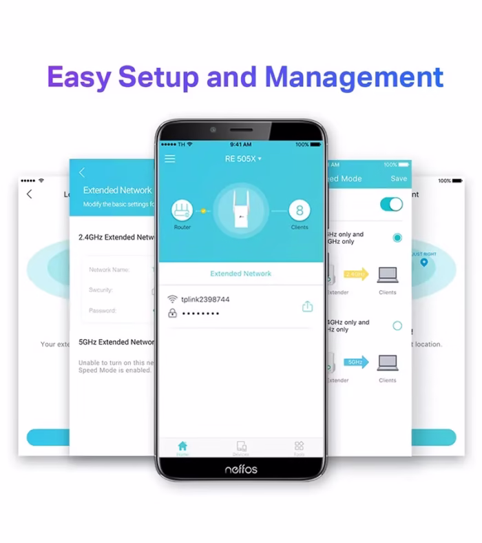 REX Repetidor WiFi AX Extensor Inalámbrico Doble Banda TP Link Repetidor One Mesh AX