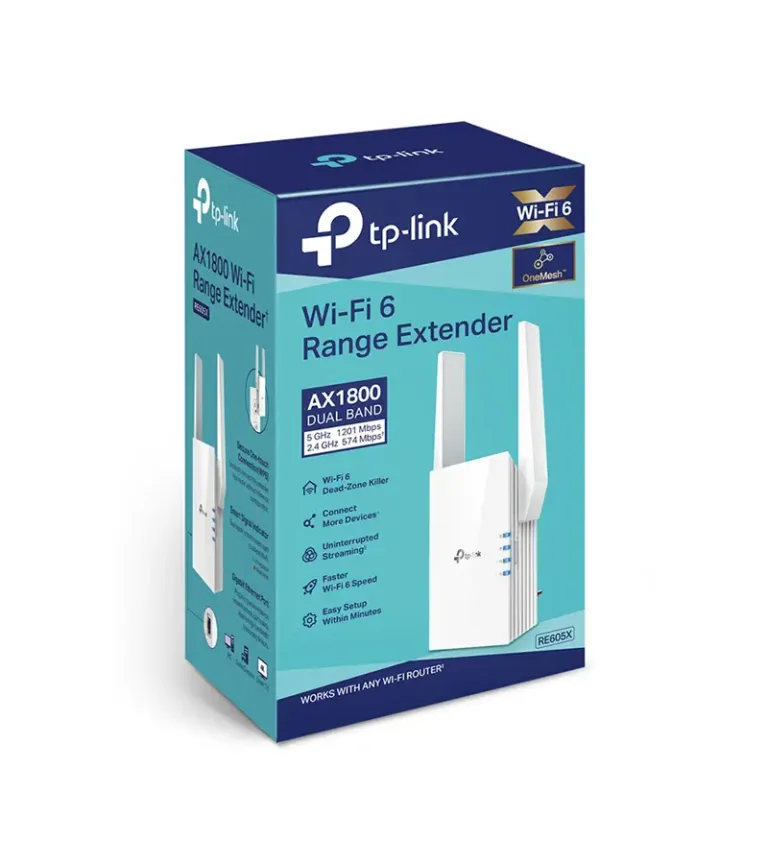 RE605X Repetidor WiFi6 AX1800 Extensor Inalámbrico Doble Banda TP-Link
