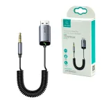 Receptor Bluetooth para Carro con Bluetooth 5.0 Usams US-SJ504 Receptor BT 5 con Audio Auxiliar Jack 3.5mm para Carro Usams US-SJ504