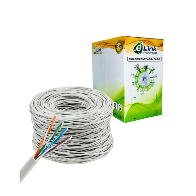 Rollo de Cable UTP Cat5e CCA de 305MT ELink GP-112-Beigs-EL Cable UTP Ca5e CCA - Rollo de 305 Metros ELink GP-112(Beigs)EL