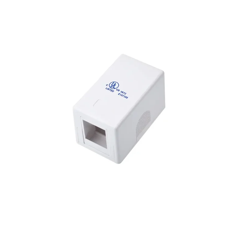 Roseta de 1 Puerto Adosable Dixon JE301-WH, Roseta Adosable 1p Dixon JE301/WH Roseta Adosable de 1 Puerto para Keystone "Jack" JE301/WH