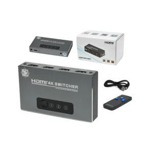 Selector HDMI 3x1  4K Delcom DSWI003 Switch de Video y Audio HDMI hasta 4K v2.0
