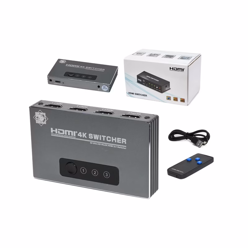 Delcom DSWI | Selector HDMI × K con Control Remoto