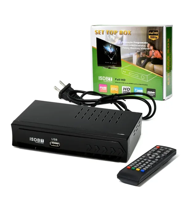 Sintonizador Digital Terrestre TDT Delcom DTVB008 Sintonizador Digital de Canales HD con Tecnología TDT Delcom DTVB008, Sintonizador Digital Terrestre TDT Full HD 1080p ISDB-T con Grabador USB
