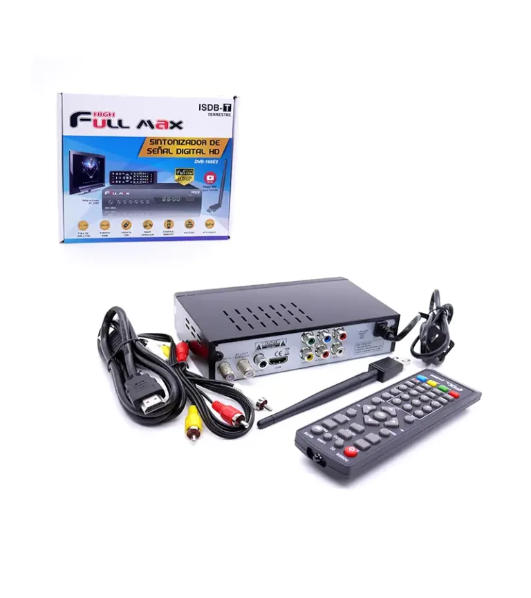 Sintonizador Digital Terrestre TDT ISDB-T High Full Max ZZ-DVB-168E2