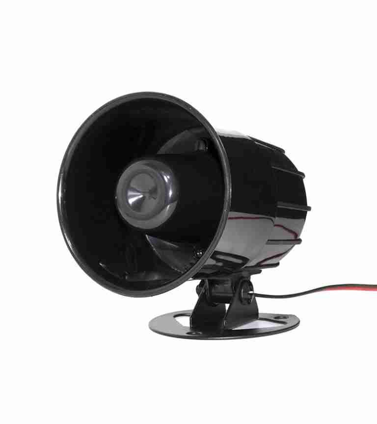 Sirena de 12V 45W, Sirena de 45W con 06 Tonos, Bocina de Seguridad para Exteriores, Alarma para Exterior, Sistema de Protección para el Hogar Opalux OP-2040